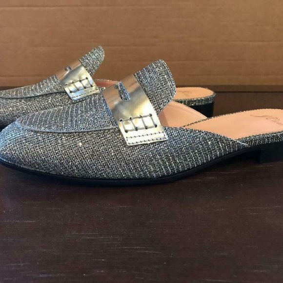 NEW In Box J.Crew $168 Academy Penny-Loafer Mules J8984 - Picture 4 of 6